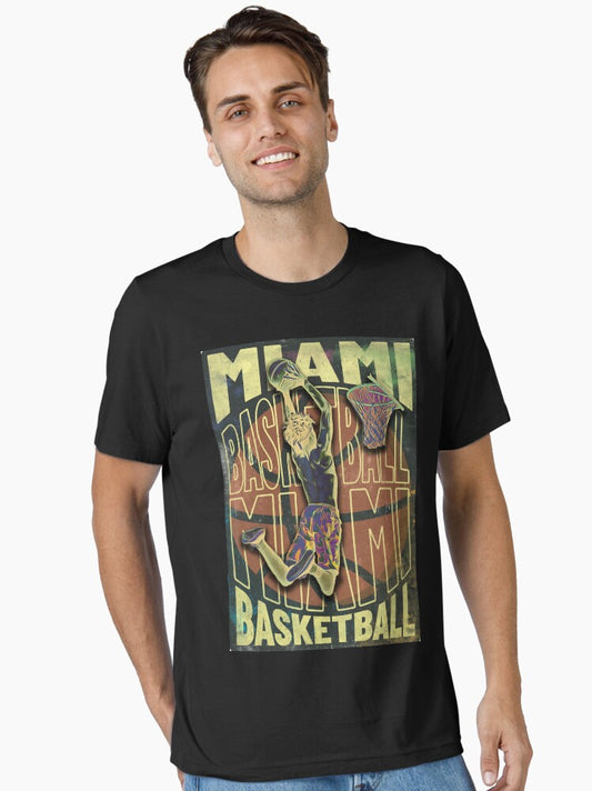 Miami Basketball Essential T-shirt | Premium Basketball Jersey | Fan Edition Apparel