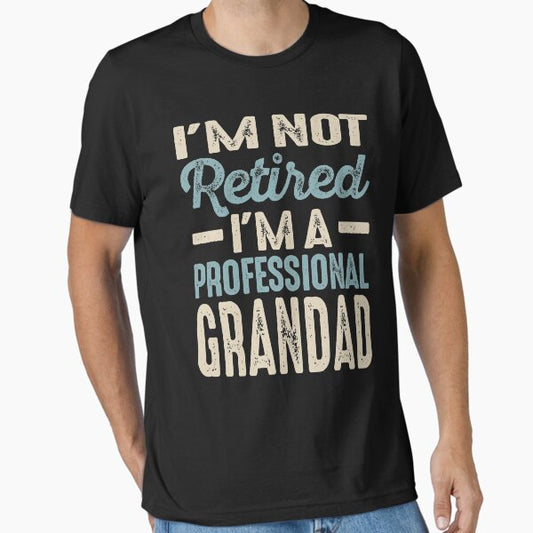 Mens Professional Grandad Retirement Gift Essential T-Shirt for Sale by cidolopez