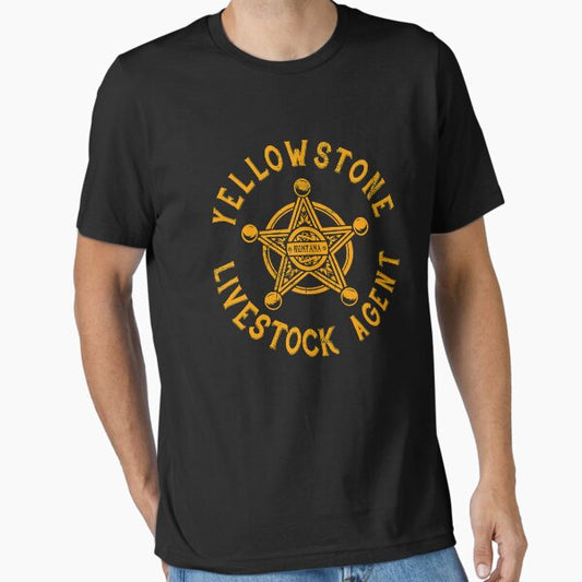 Vintage Yellowstone Livestock Agent - Professional Quality Essential T-Shirt for Sale by LieselNoack