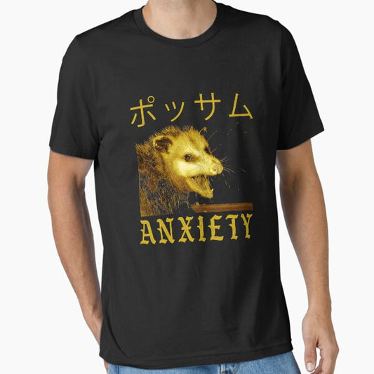 Anxiety Possum Japanese, Streetwear | Essential T-Shirt Essential T-Shirt for Sale by Elhshop