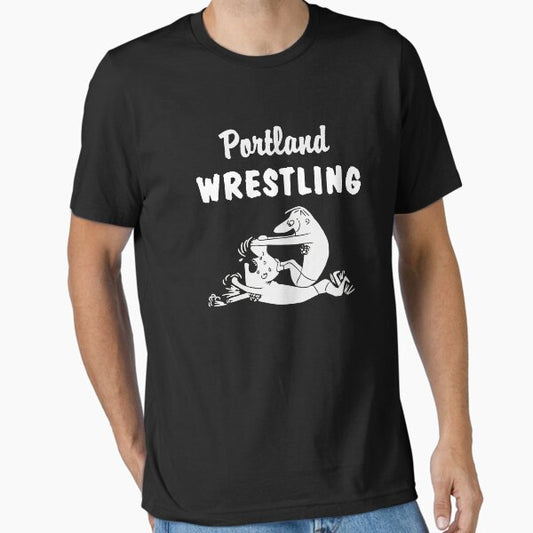 Vintage Portland Wrestling Logo Essential T-Shirt for Sale by IrishWhipMedia