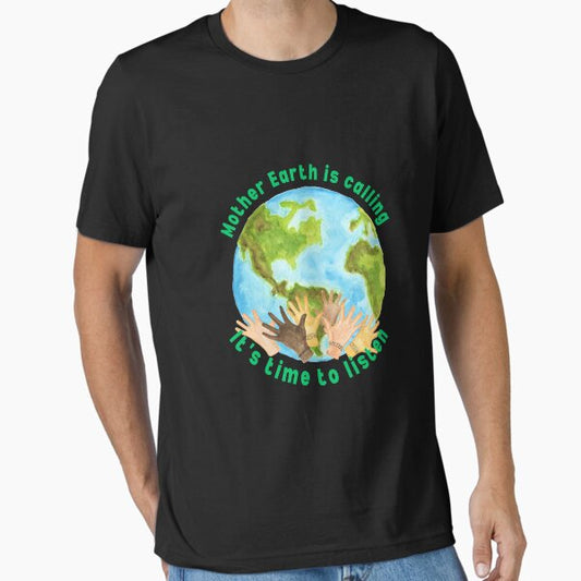 "Kopie von Mother earth friendly message Nature awareness" Essential T-Shirt by benaceuro