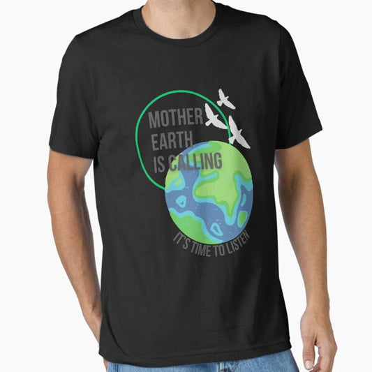 "Mother earth friendly message Nature awareness" Essential T-Shirt by benaceuro