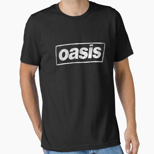 Distressed Oasis Band Logo Essential T-Shirt for Sale by EpicWitWear