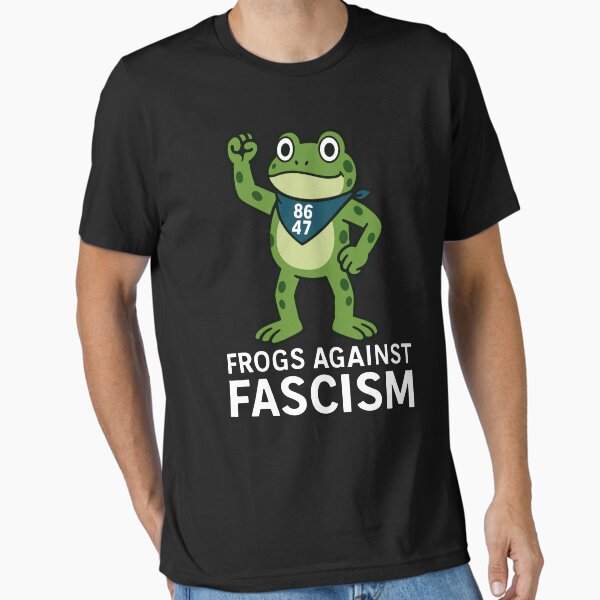portland frog - FROGS AGAINST FASCISM Essential T-Shirt for Sale by varioarts