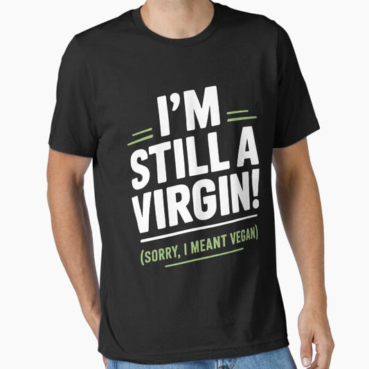 "Vegan Veggie Vegan Joke Humor" Essential T-Shirt for Sale by Graphic1Legends