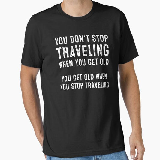 Funny Old Traveling Lover Essential T-Shirt for Sale by RareBunny