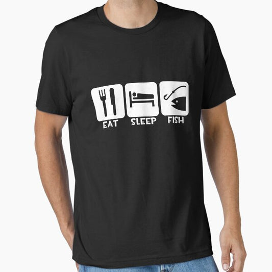 Eat, Sleep, Fish Essential T-Shirt for Sale by shakeoutfitters