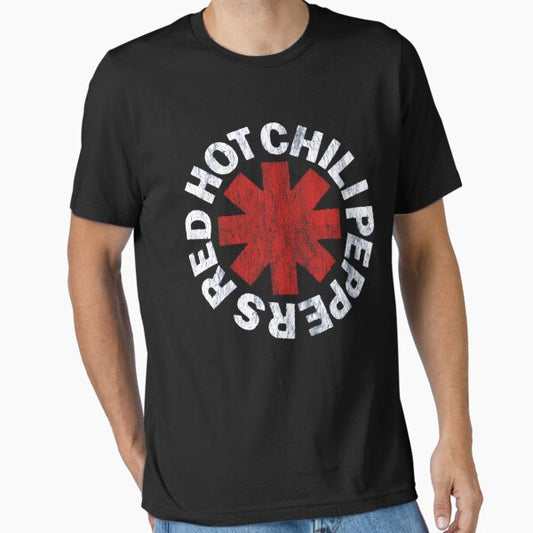 Black Hot Peppers Rock Band Graphic New Essential T-Shirt for Sale by DominiqueByous