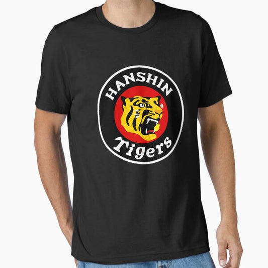 Vintage Hanshin Tigers Design Essential  Essential T-Shirt for Sale by MarcyFDT3
