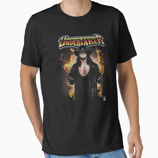 Undertaker In Flames Essential T-Shirt for Sale by AweOrlan