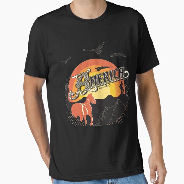 America Band Classic Essential T-Shirt for Sale by JanetGrady