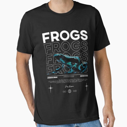 Dendrobatidae Aratus Dart Frog Streetwear Frog Keeper Essential T-Shirt for Sale by JRRTs