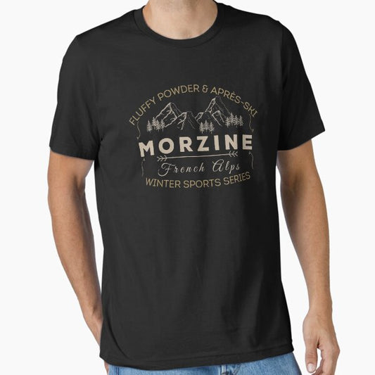 Morzine Winter Sports Fluffy Powder & Après-Ski Essential T-Shirt for Sale by luisgmilioni