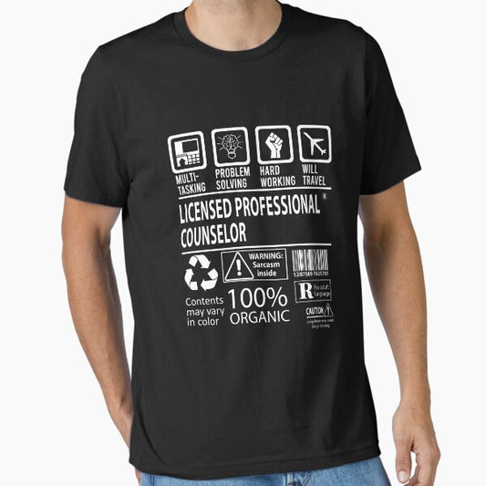 Licensed Professional Counselor Essential T-Shirt for Sale by ryannokune