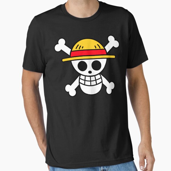 Straw hat jolly roger Essential T-Shirt for Sale by je3ey0jetta