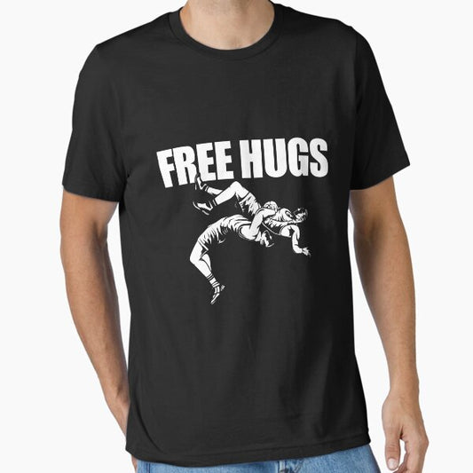 Wrestling Free Hugs Essential T-Shirt for Sale by kudostees