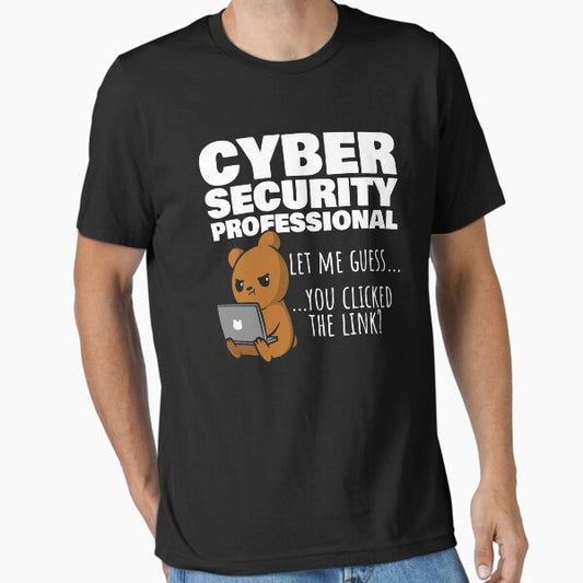 You Clicked The Link? Funny Cybersecurity Essential T-Shirt for Sale by PinkPlatypus