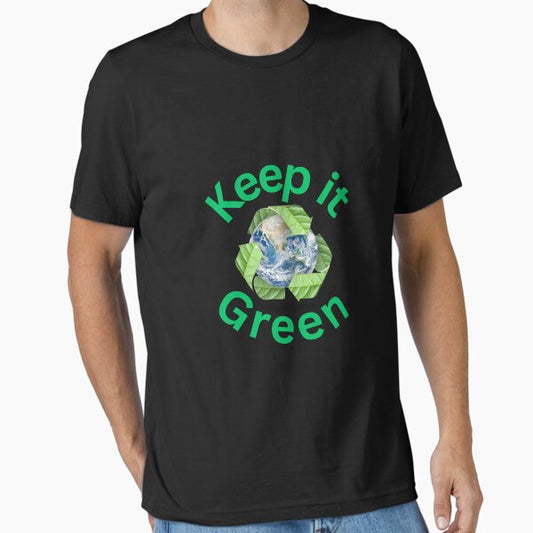 "Keep Mother earth green Nature awareness friendly message " Essential T-Shirt for Sale by benaceuro
