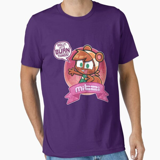 Mitzi- Golly, Let's Burn Things! Essential T-Shirt for Sale by AJMarekArt