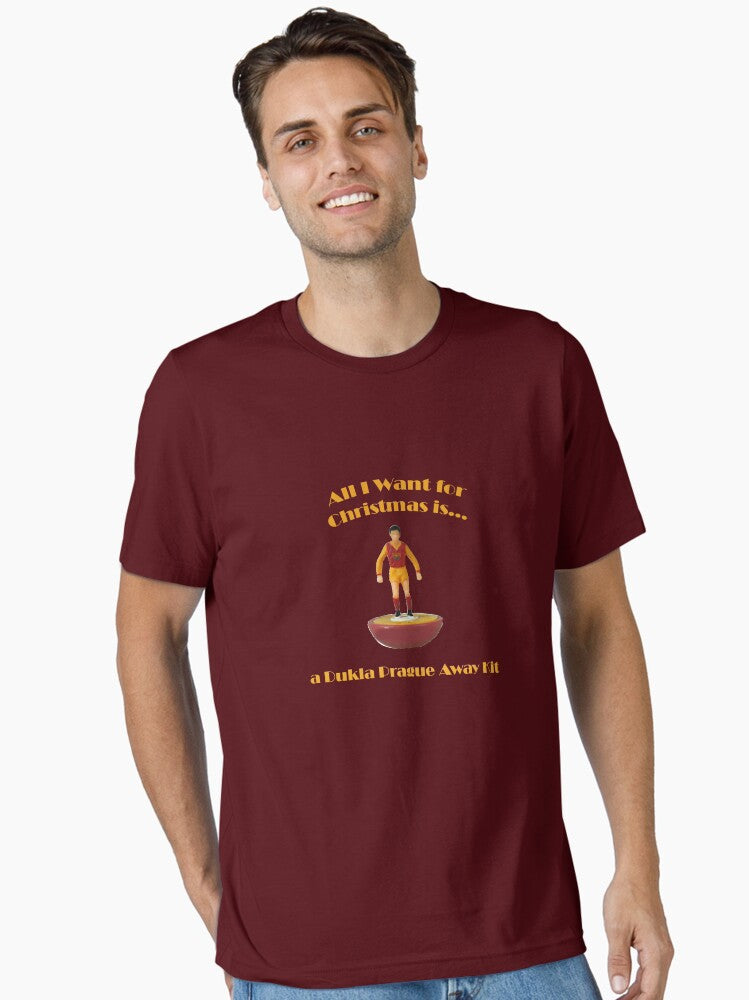 Half Man Half Biscuit All I Want For Christmas is a Dukla Prague Away Kit Football Club Essential TShirt T-Shirt | Fan Favorite Artwork | Perfect For Daily Wear