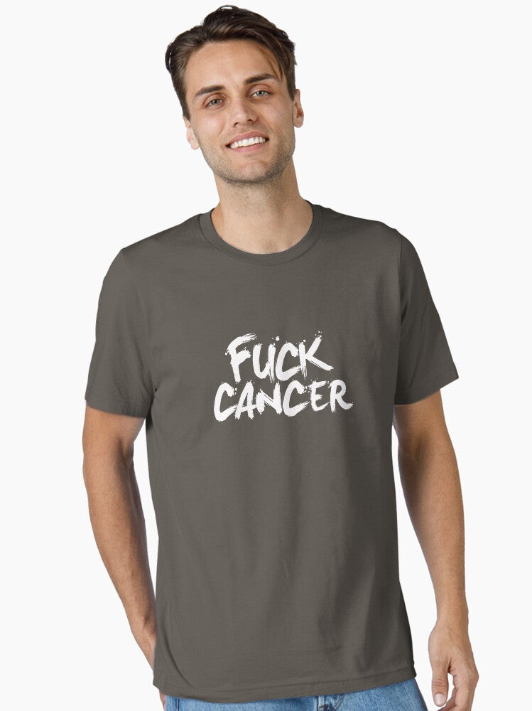 Fuck Cancer Essential T-shirt | Trendy Graphic Tee | Casual Unisex T-shirt