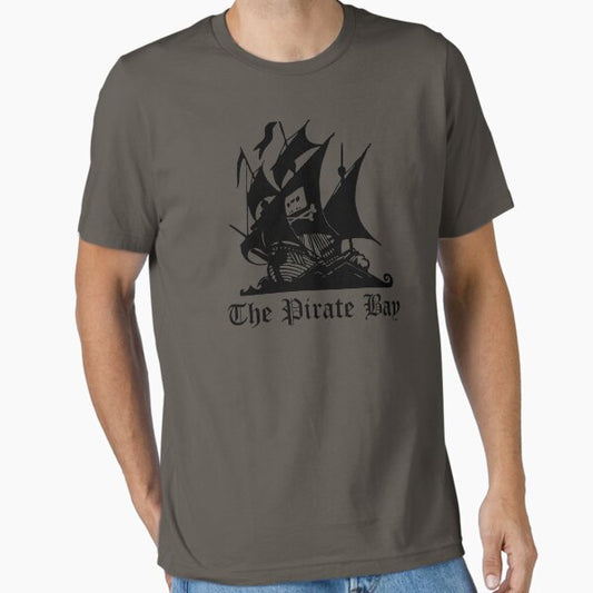The Pirate Bay Torrent Site Logo Essential T-Shirt for Sale by oggi0