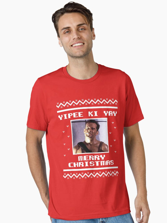 yippee ki yay merry christmas Essential TShirt T-Shirt | Vintage Christmas Look | Perfect For Daily Wear