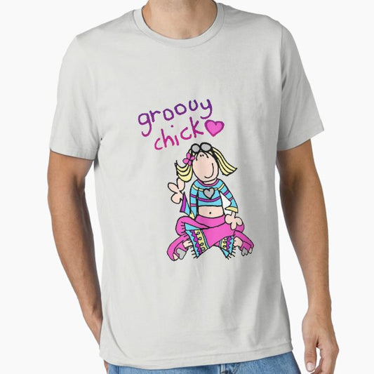 Groovy Chick Girls 2000s Y2K vintage Essential T-Shirt for Sale by MSD-Clothes-