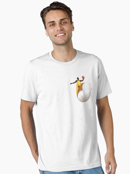 Basketball Player In A Shirt Pocket Essential T-shirt | Premium Basketball Jersey | Fan Edition Apparel
