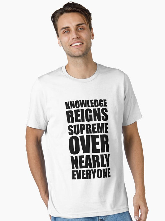 KRS ONE - KNOWLEDGE - BLACK Essential T-Shirt T-Shirt | Viral Style | Perfect For Daily Wear
