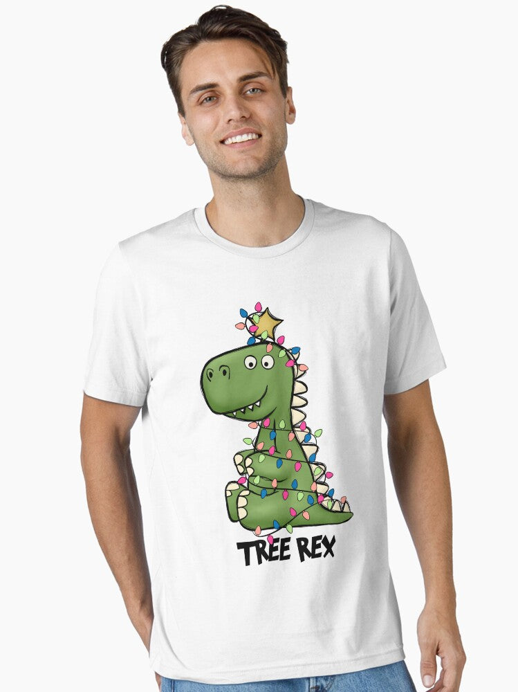 Funny Christmas T Rex Tree Rex Gift Essential TShirt T-Shirt | Best-Selling Design | Trending Festive Apparel