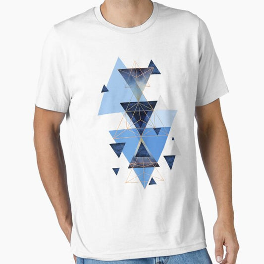 Geometric Triangle Compilation in Blue Essential T-Shirt for Sale by UrbanEpiphany