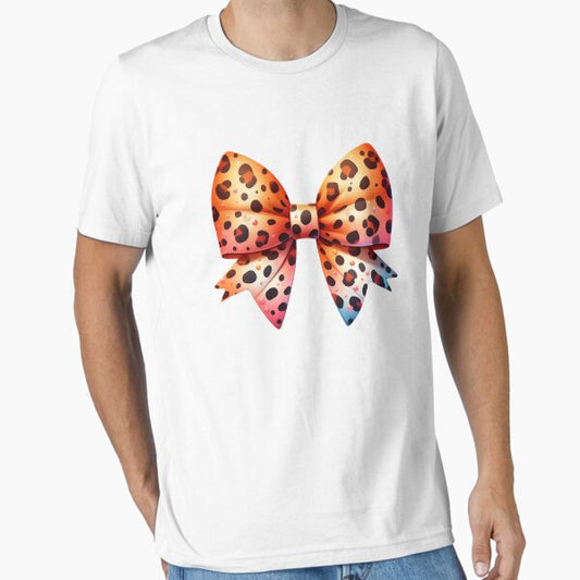 Coquette Leopard Bow  Essential T-Shirt for Sale by stylishdzign