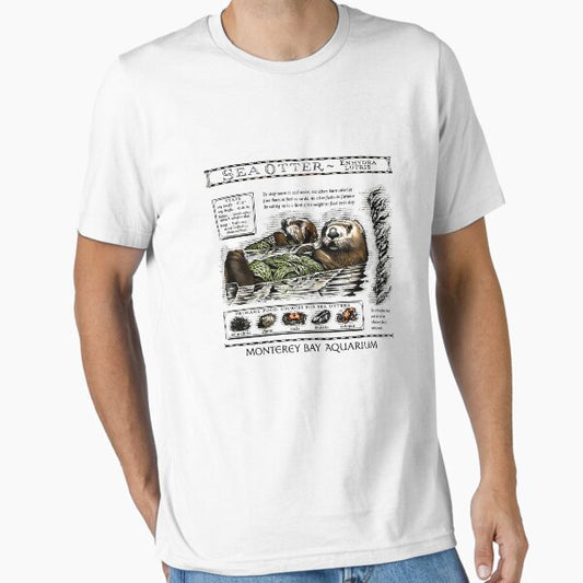 Sea Otters Monterey Bay Aquarium  Essential T-Shirt for Sale by RichardTardif