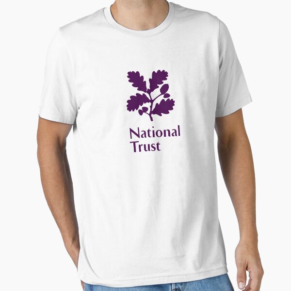 NATIONAL TRUST oak leaf acorn PURPLE logo  Essential T-Shirt for Sale by queensmoothy