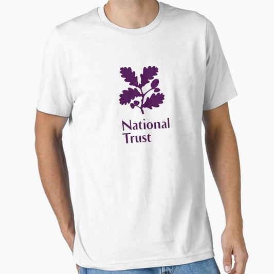 NATIONAL TRUST oak leaf acorn PURPLE logo  Essential T-Shirt for Sale by queensmoothy