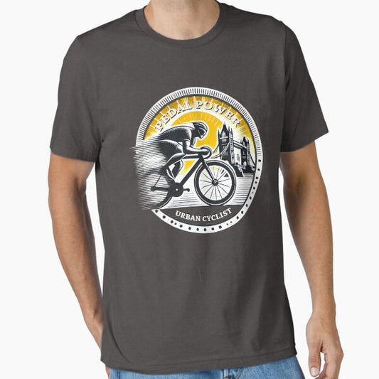 "Pedal Power: Ride with Passion" Essential T-Shirt for Sale by leyfinder