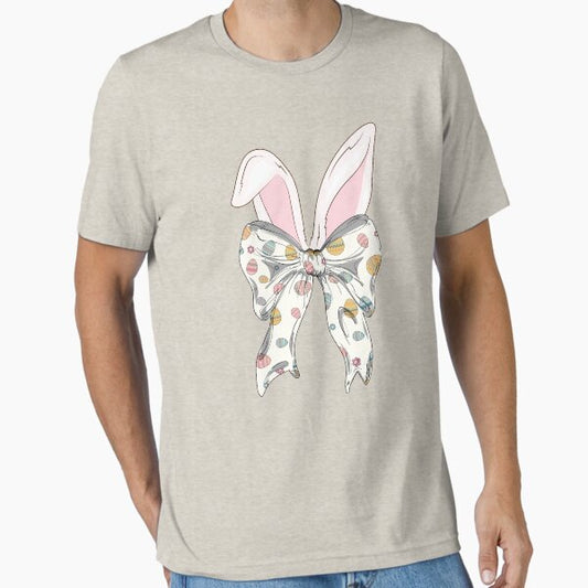 Bunny Coquette Bow Easter Egg Ribbon Girly Spring Clothes Essential T-Shirt for Sale by masterdeer