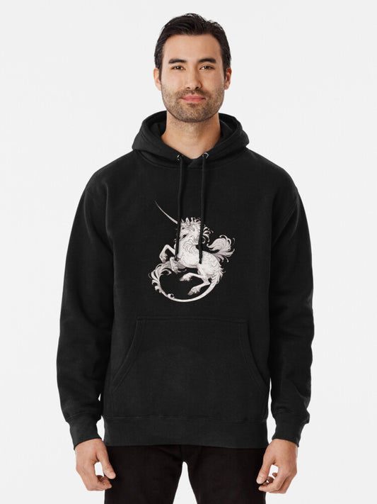 Medieval unicorn Pullover Hoodie