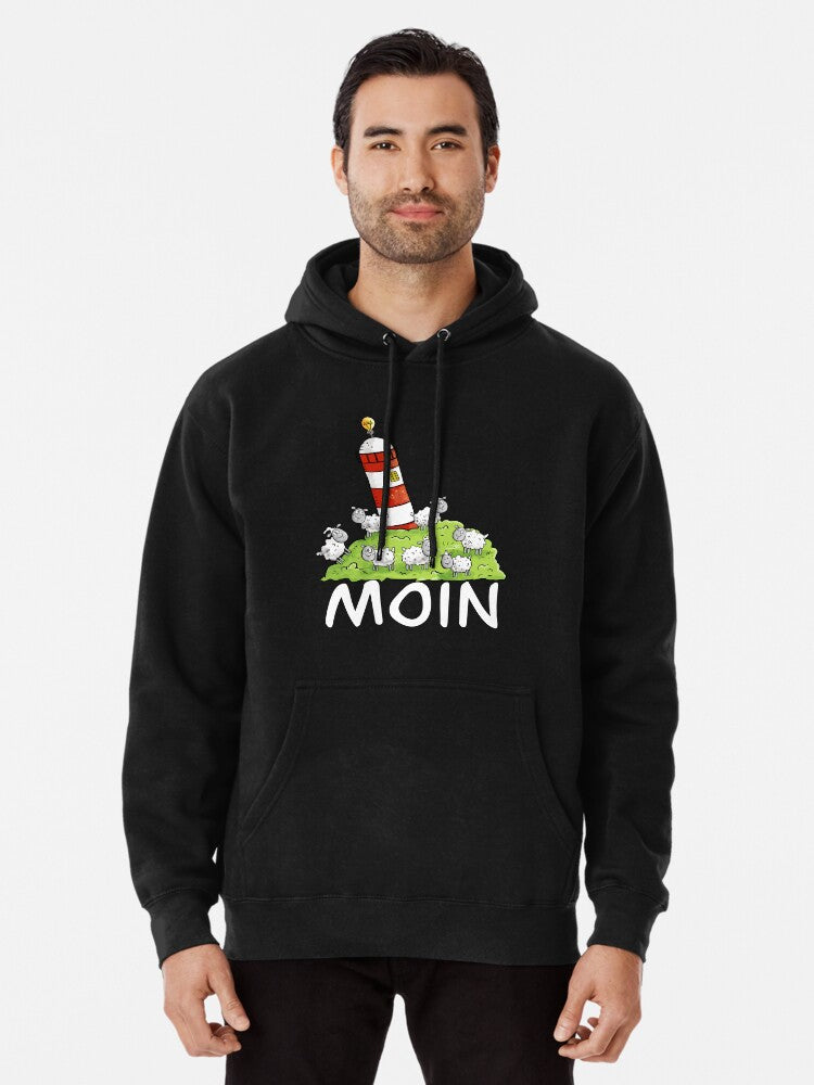 Moin sheep and your lighthouse Pullover Hoodie