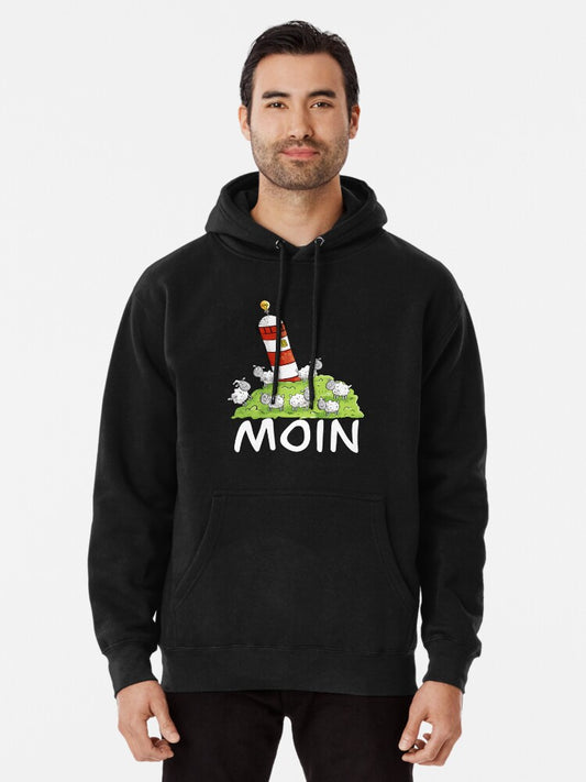 Moin sheep and your lighthouse Pullover Hoodie
