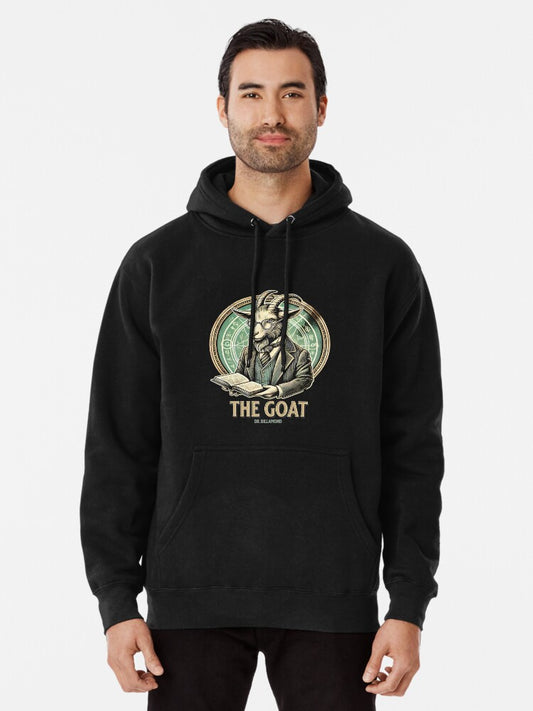 Dr. Dillamond - Wicked GOAT Illustration with Broadway Pun Pullover Hoodie