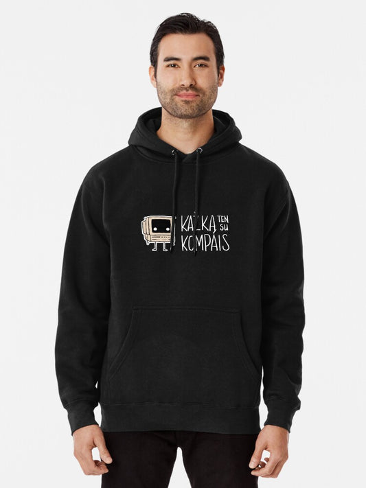 Kazka ten su kompais logo - dark version Pullover Hoodie