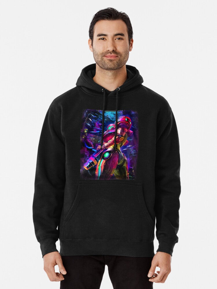 Samus Aran Metroid Pullover Hoodie