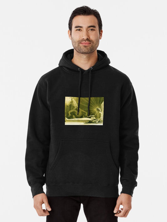 HD - Awaken Angel, by Sascha Schneider (1900 aprox) Pullover Hoodie