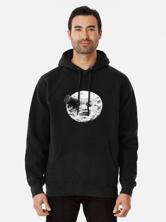 A Trip to the Moon (Le Voyage Dans La Lune) - face only Pullover Hoodie
