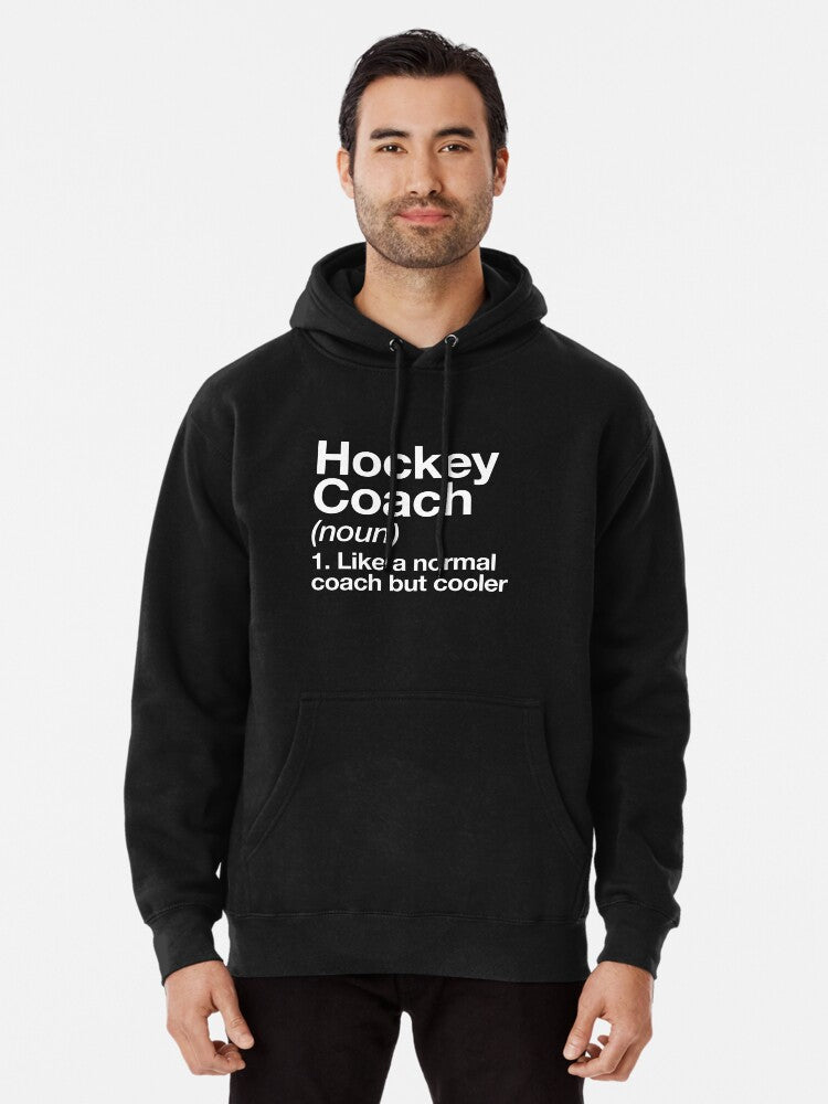 Hockey Coach Funny Definition Trainer Gift Design Pullover Hoodie