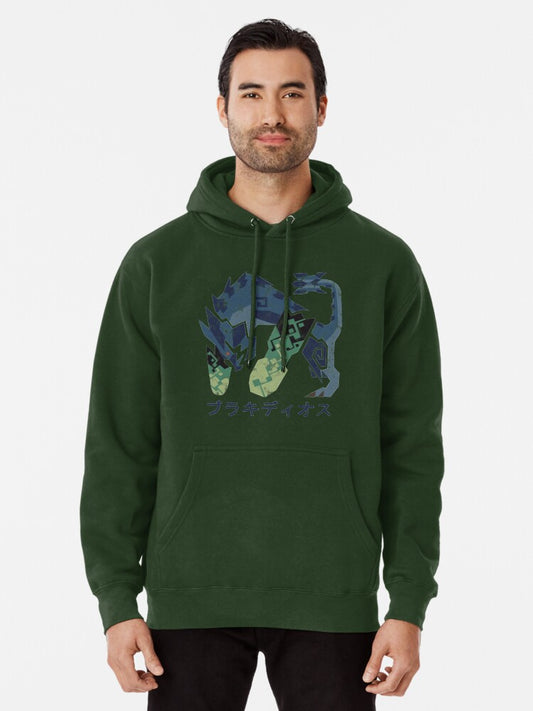 Monster Hunter World Iceborne Brachydios Kanji Icon Pullover Hoodie
