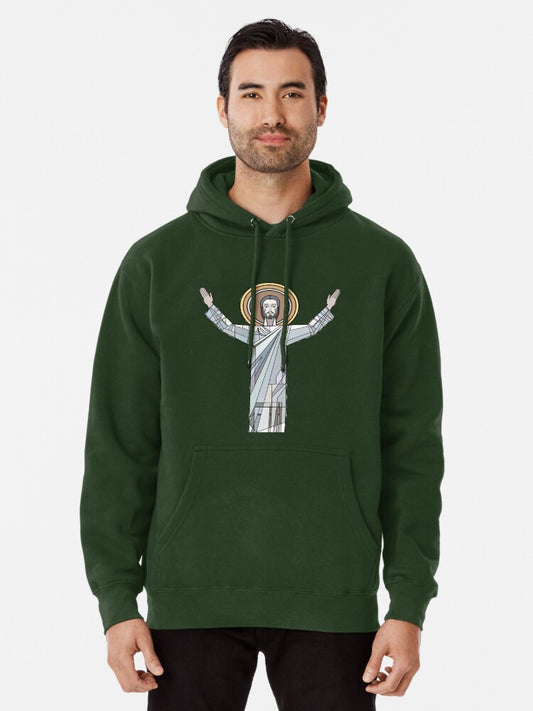 Touchdown Jesus Pullover Hoodie